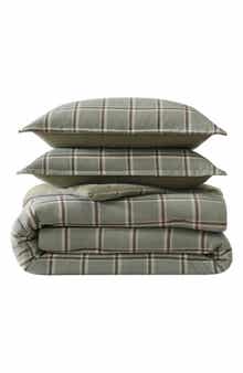 Eddie Bauer Alpine Plaid Reversible Flannel Comforter & Sham Set