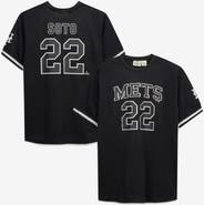 FANATICS Men's Fanatics Juan Soto Black/White New York Mets Big & Tall Heavyweight Mesh Jersey