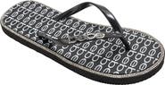 bebe Logo Print Flip Flop