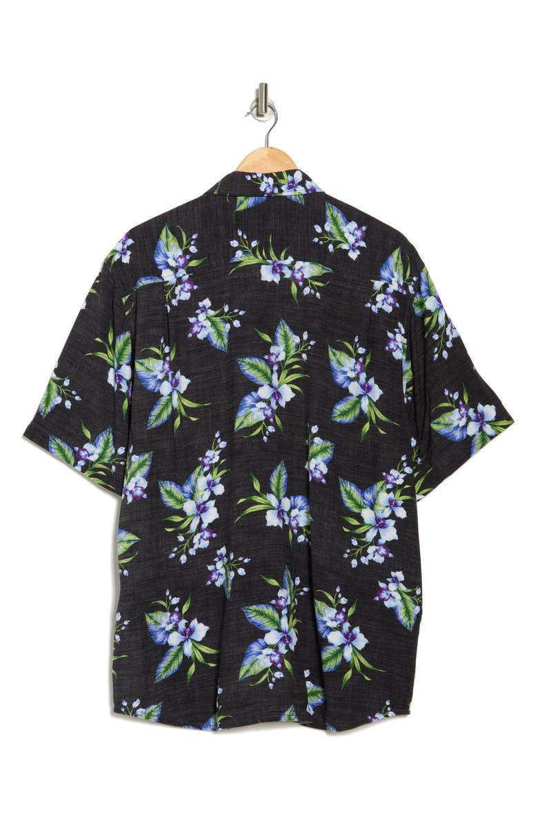 Tommy Bahama Veracruz Cay Floating Blooms Short Sleeve Button-Up Shirt, Alternate, color,