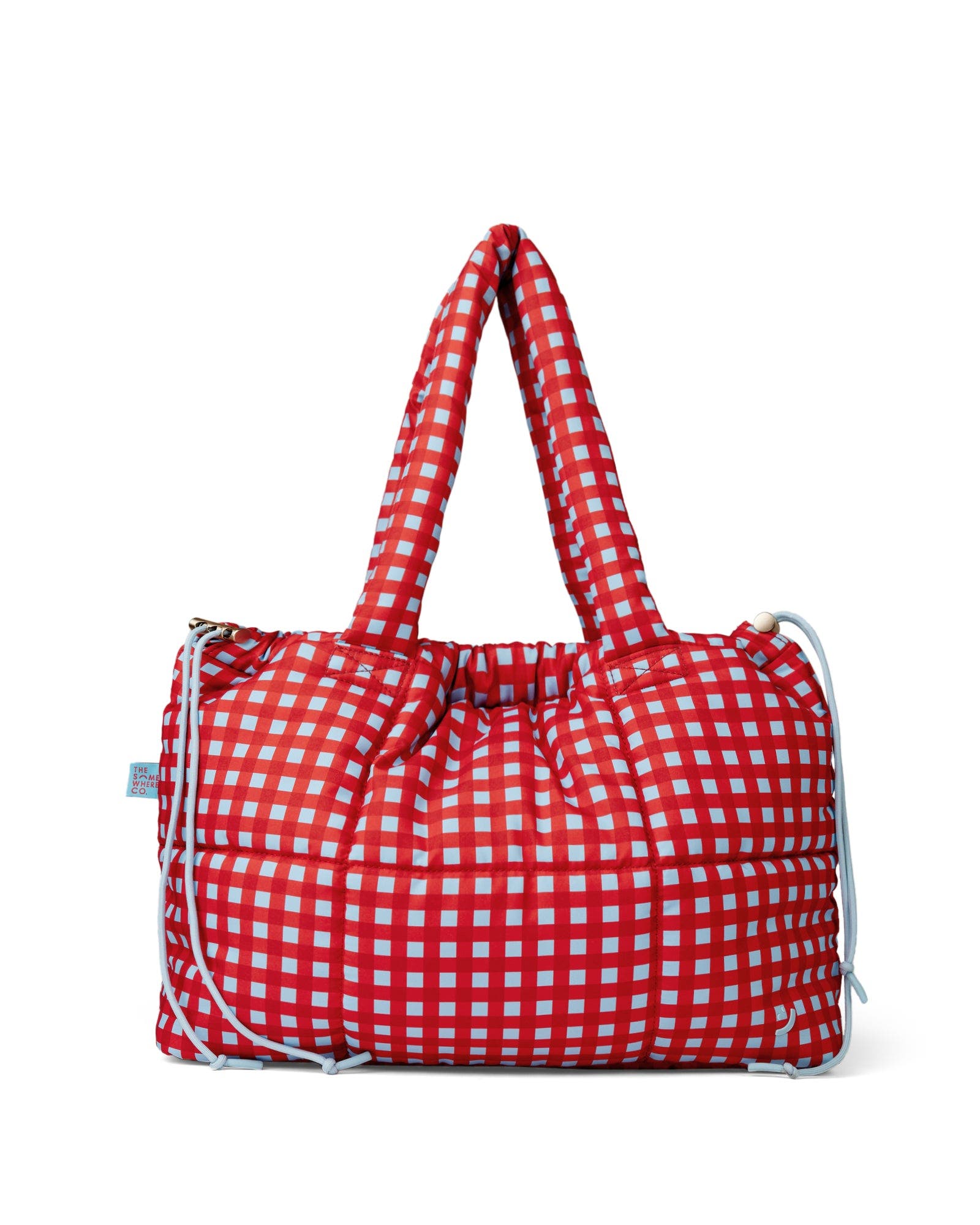 The Somewhere Co Raspberry Crush Marshmallow Midi Tote Bag, Main, color, Raspberry Crush