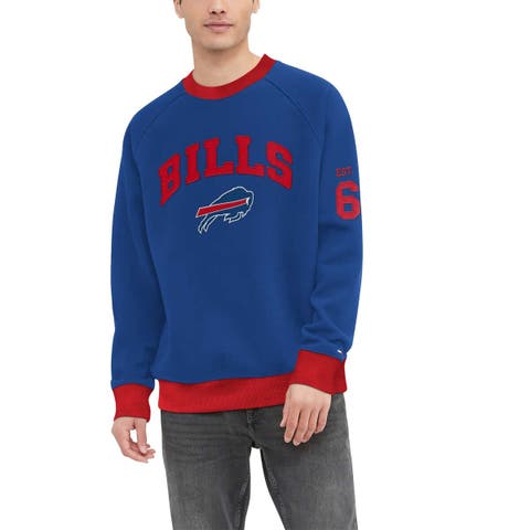 Men
s Tommy Hilfiger Royal Buffalo Bills Reese Raglan Tri-Blend Pullover Sweatshirt