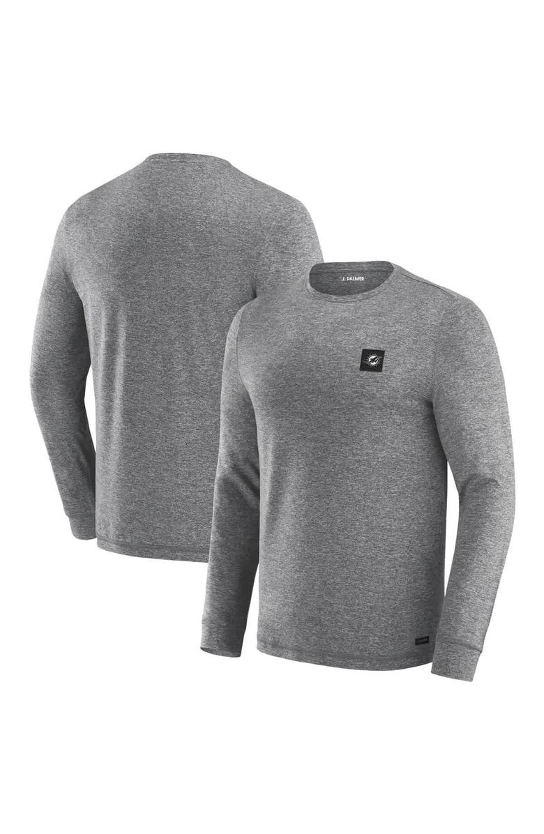 J. Palmer Men's J. Palmer Black Miami Dolphins Four Down Long Sleeve T-Shirt, Main, color, Black