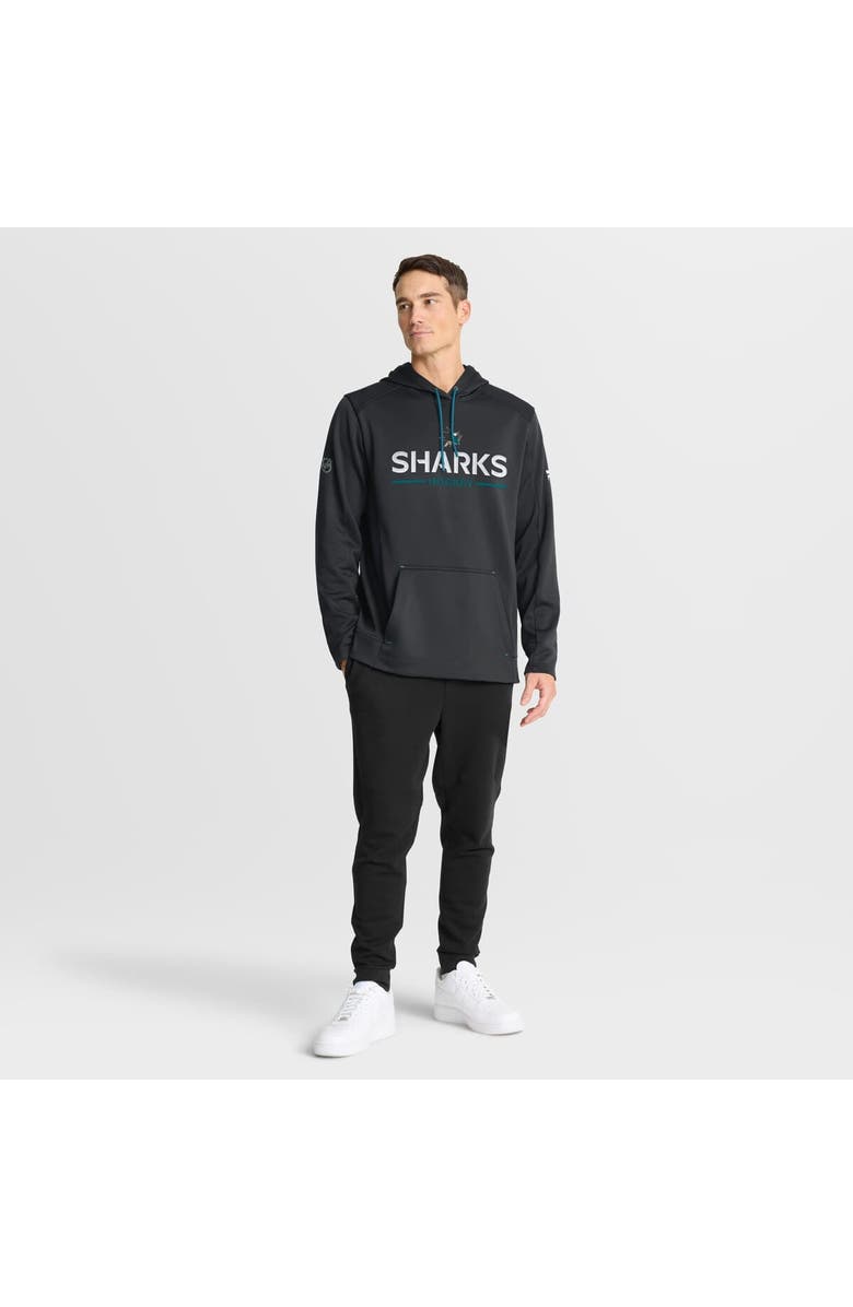 FANATICS Men's Fanatics Black San Jose Sharks Authentic Pro Rink Hoodie, Alternate, color, Black