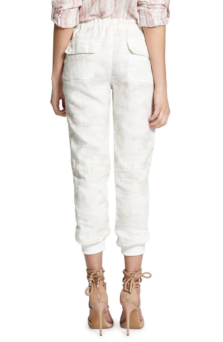 Sanctuary Troop Camo Linen Jogger Pants, Alternate, color, 