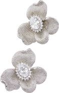 SAVVY CIE JEWELS Matte Flower Stud Earrings