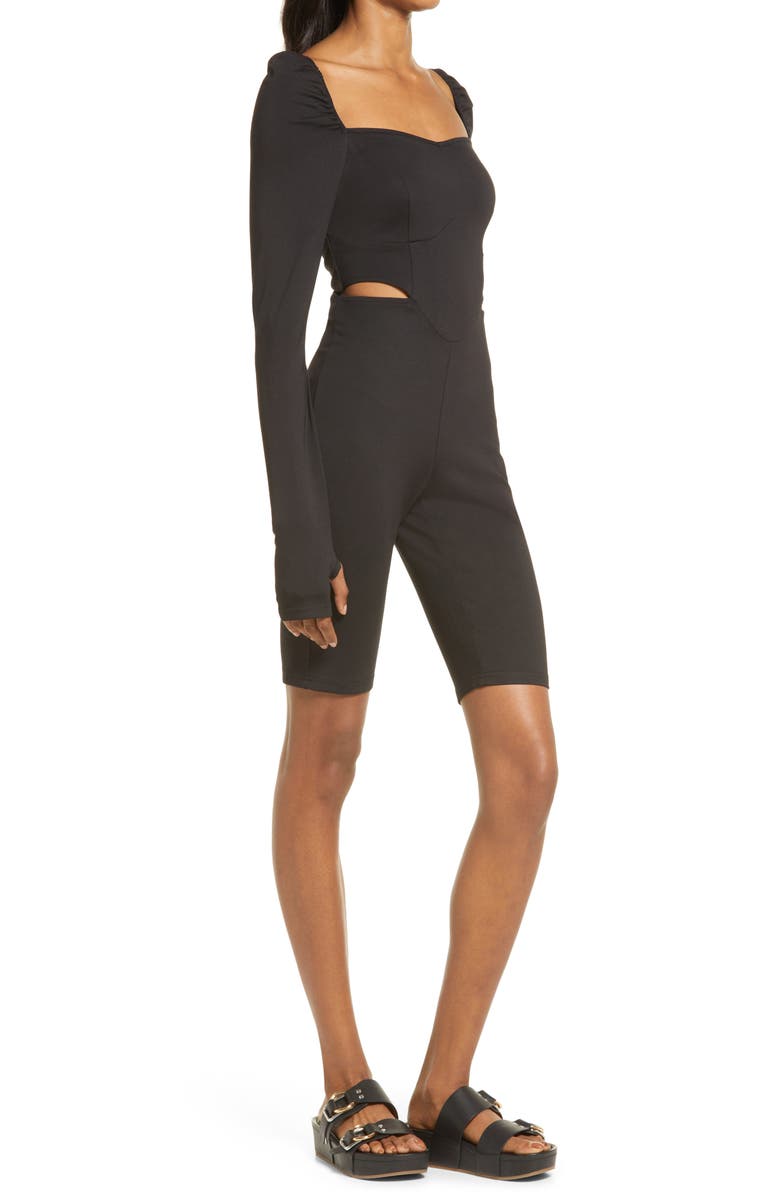 Amy Lynn Fitted Knit Romper, Alternate, color, 