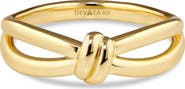 DEVATA Love Knot Ring in Gold Plated Sterling Silver