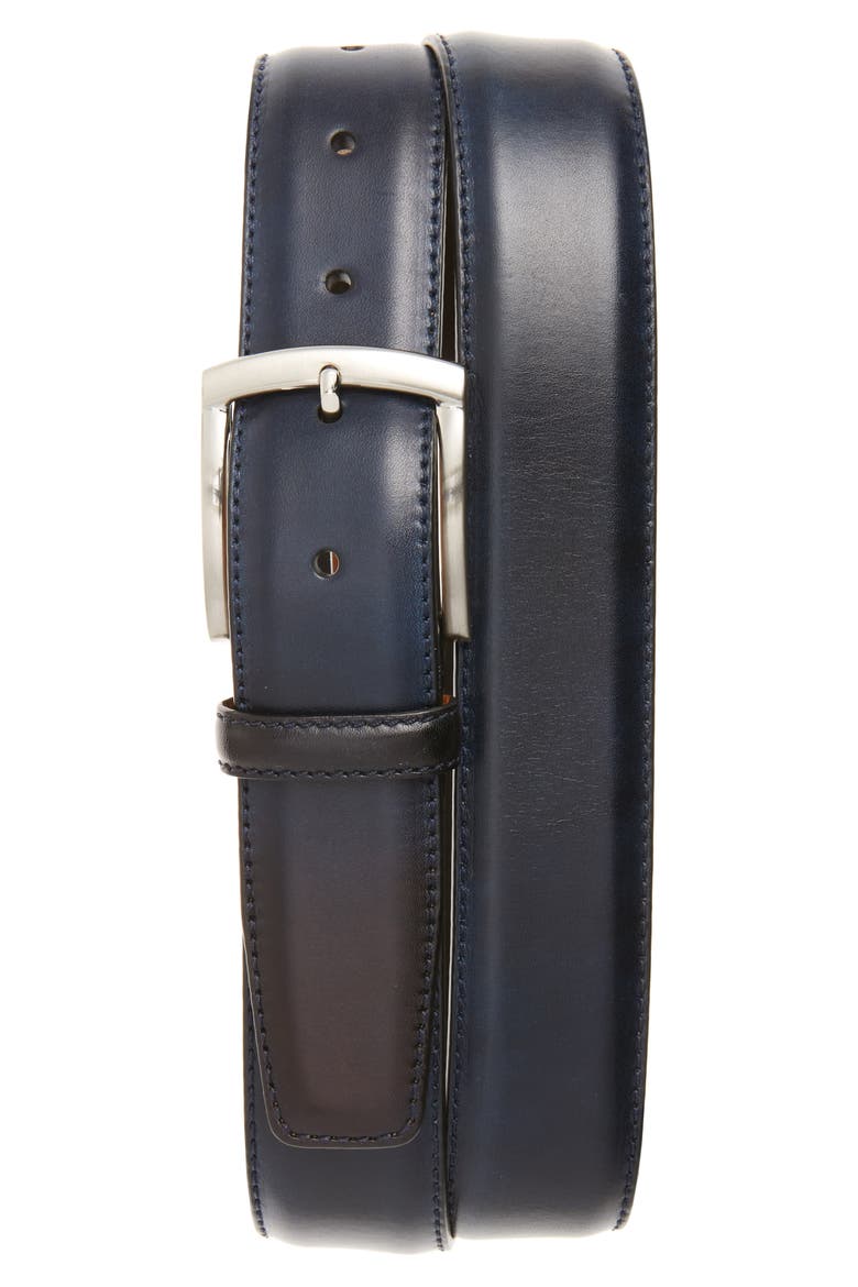 magnanni tobacco belt Viento Cuero / 40 Its sleek Magnanni Tanner Men's Navy Leather