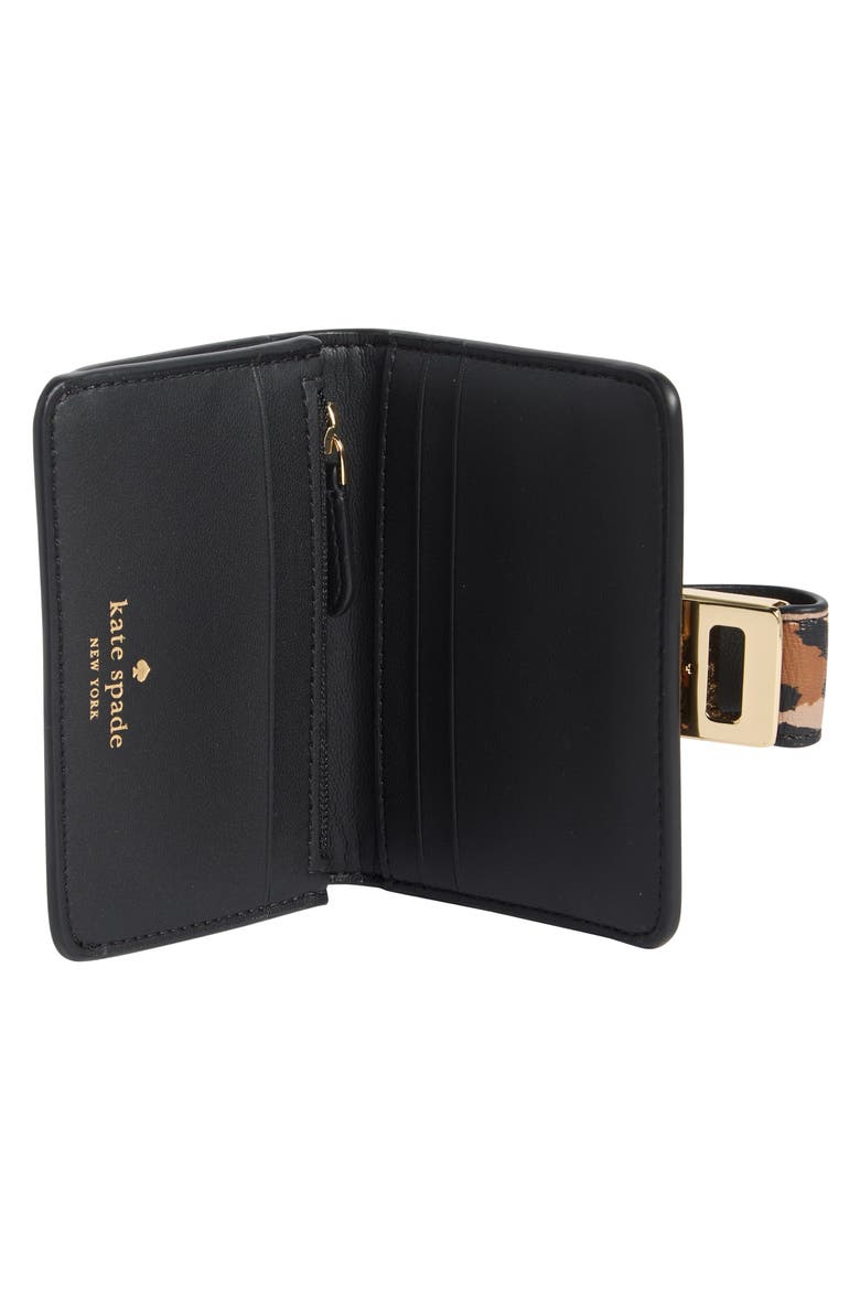 phoebe spotted leopard wallet, Alternate, color, BROWN MULTI