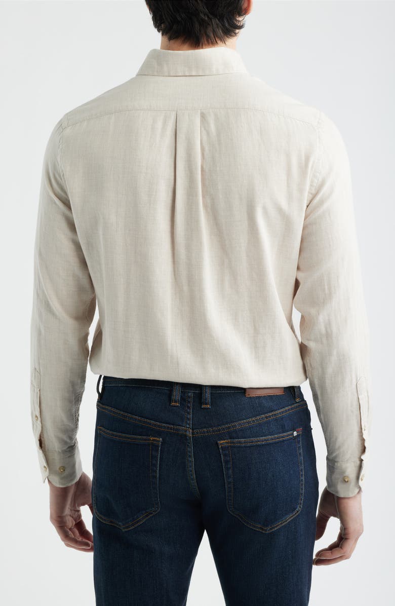Scott Barber The Chambray Button-Down Shirt, Alternate, color, Birch