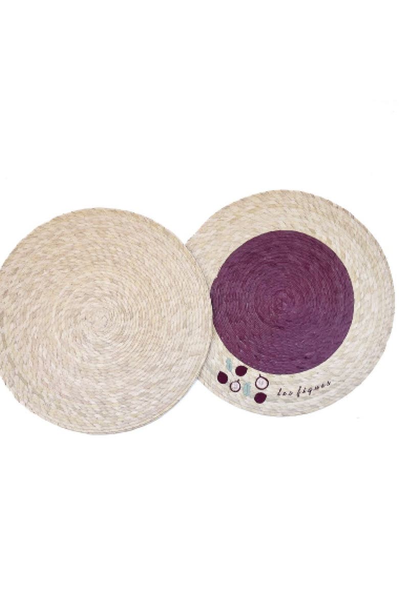 Double Sided Placemat with Embroidery, Main, color, Les Figues