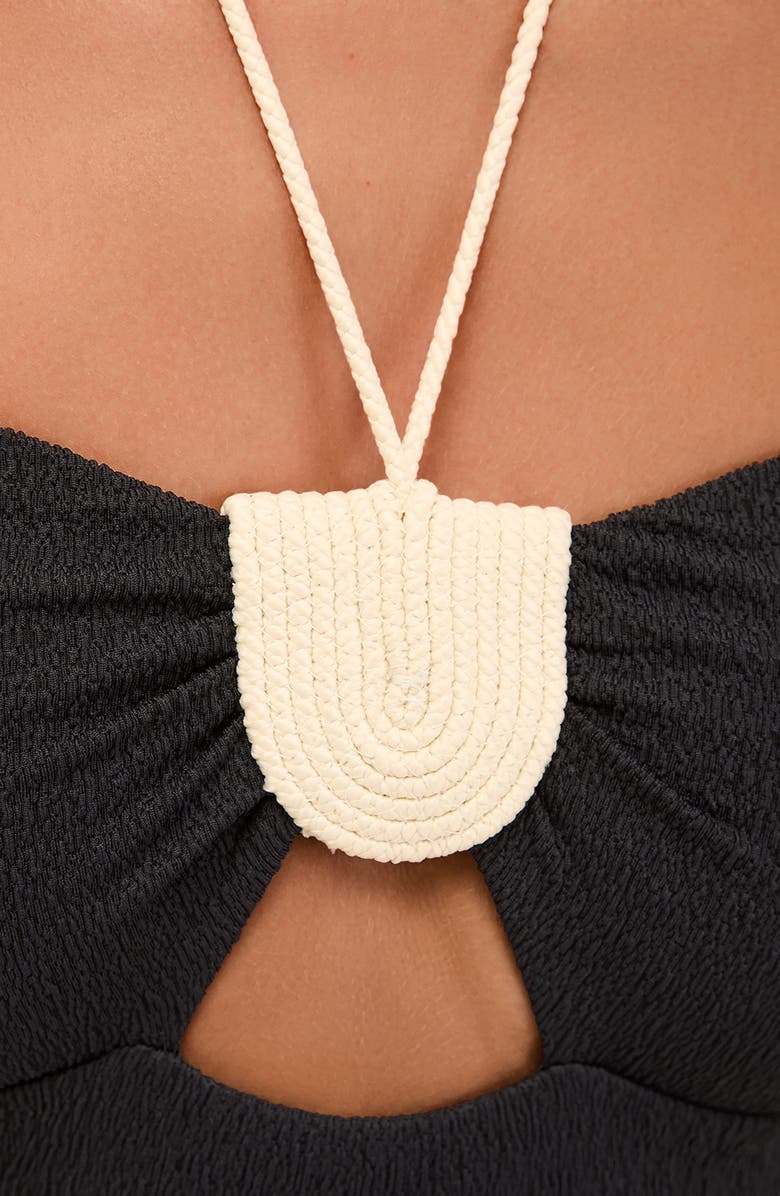 ViX Paula Hermanny Firenze Yara One-Piece Swimsuit, Alternate, color, Black