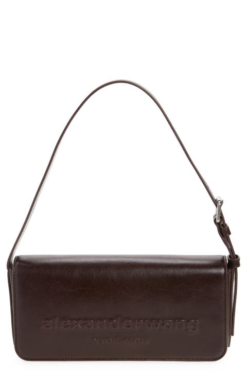 Punch Flap Leather Shoulder Bag