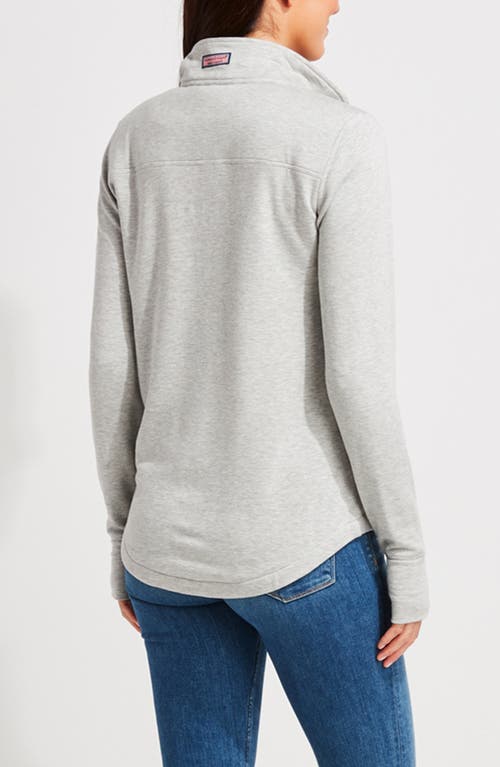 Vineyard Vines Dreamcloth Relaxed Half Zip Sweatshirt In Gray