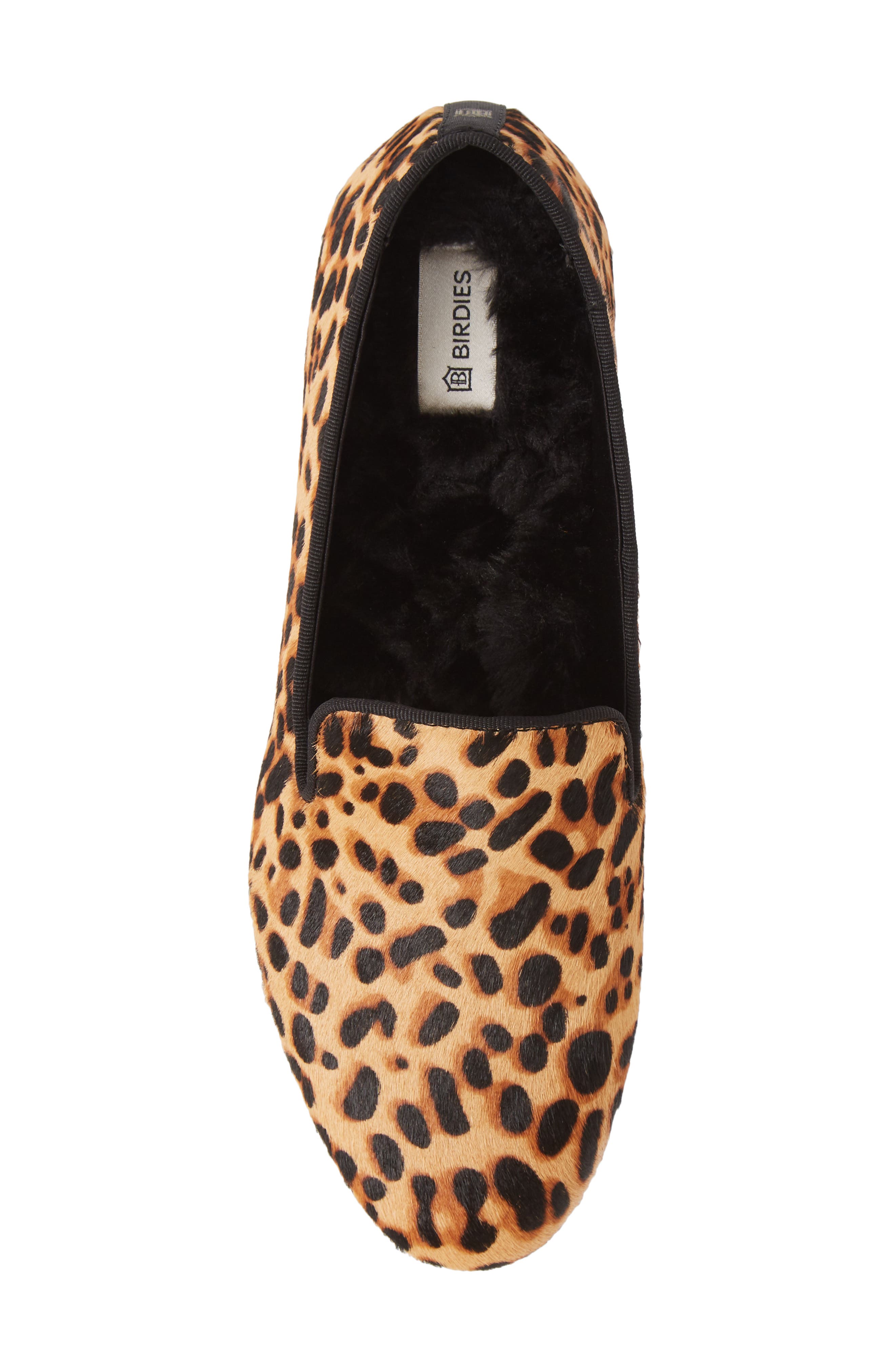Starling Faux-Fur Lined Genuine Calf Hair Loafer, Alternate, color, CHEETAH PRINT CALF HAIR