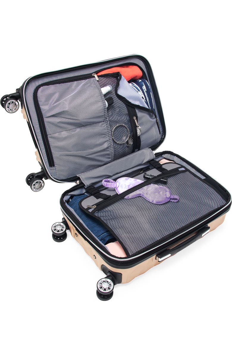 Kenneth Cole Reaction KENNETH COLE Diamond Tower 28" Hardside Spinner Luggage, Alternate, color, Rose Champagne