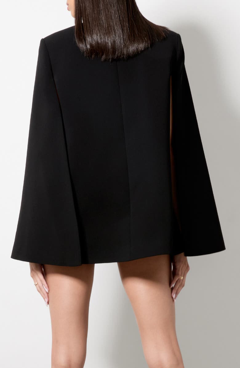 Alice + Olivia Philippa Bow Cape Jacket, Alternate, color, 