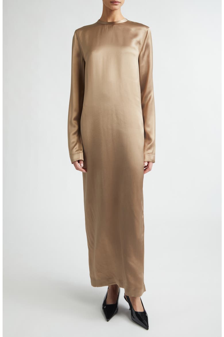 toteme brown silk dress Long Sleeve Satin (Women) Hand wash related:sevila-dress-bubble-lace-black Black Velvet Dress - Save with Multi-Packs:1 Pair