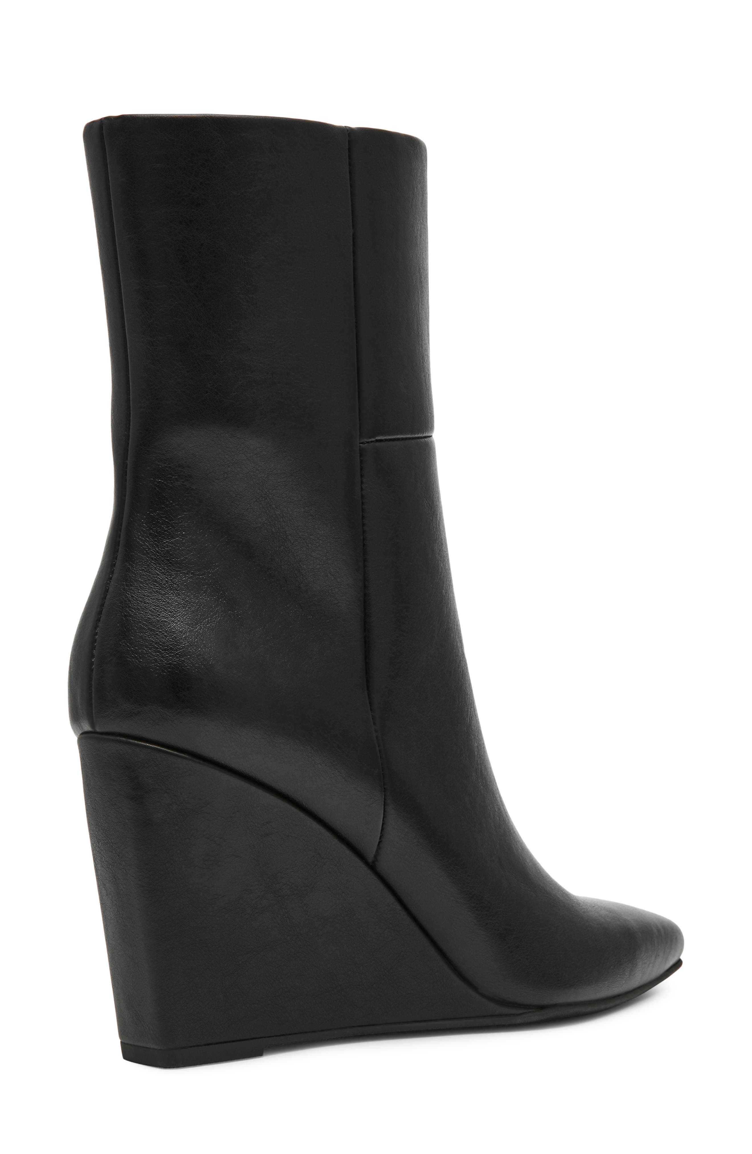 Naylor Wedge Boot, Alternate, color, BLACK SMOOTH