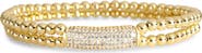 NORDSTROM RACK Pavé Cubic Zirconia Beaded Stretch Bracelet