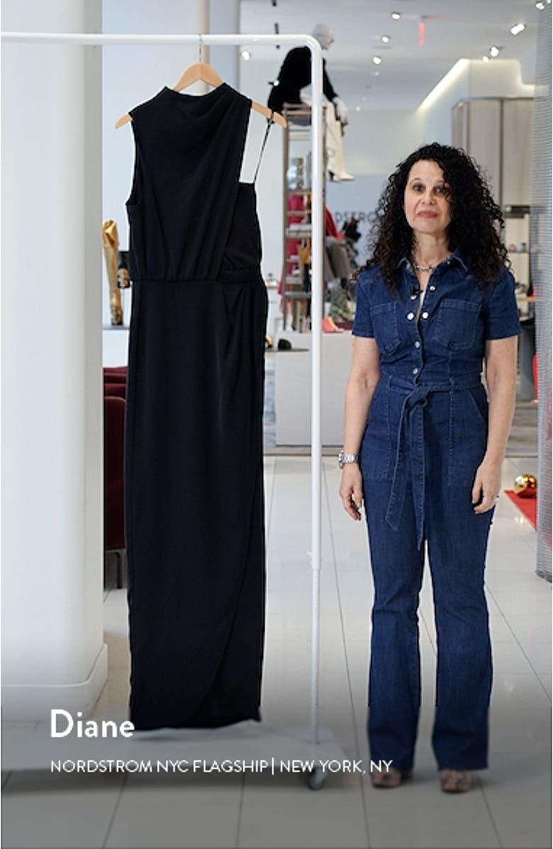 Floella Sleeveless Cowl Neck Gown, sales video thumbnail