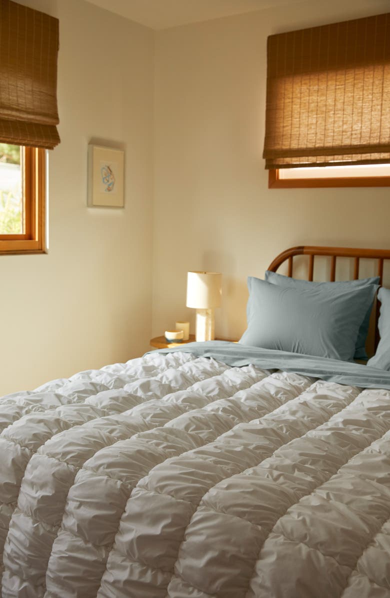 Parachute Cozy Quilted Organic Cotton Comforter, Alternate, color, Cream