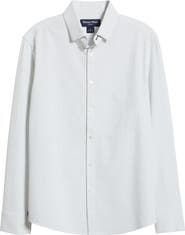 Mizzen+Main Leeward Trim Fit Microcheck No Tuck Button-Up Shirt