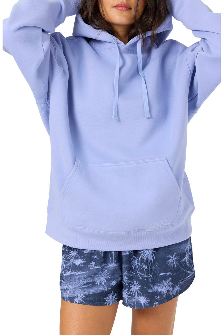 Born in the Sea Oversized Graphic Hoodie, Alternate, color, BLUE JELLY