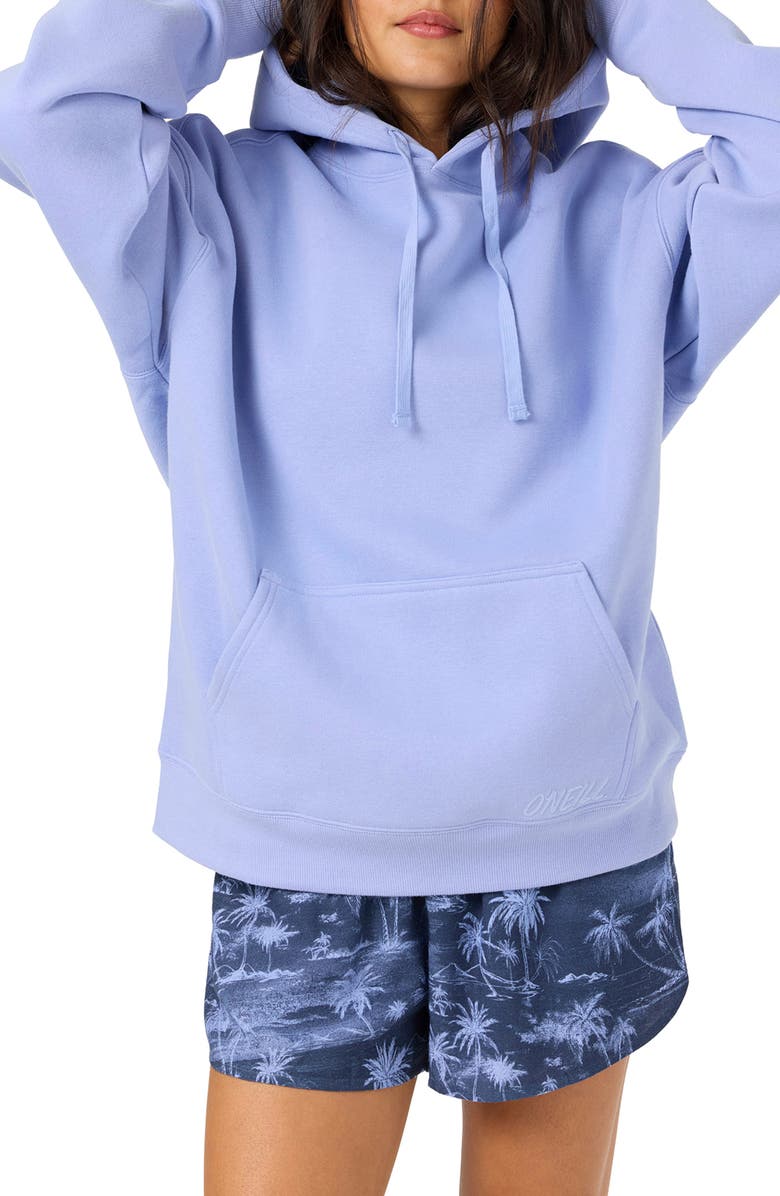 O'Neill Born in the Sea Oversized Graphic Hoodie, Alternate, color, Blue Jelly