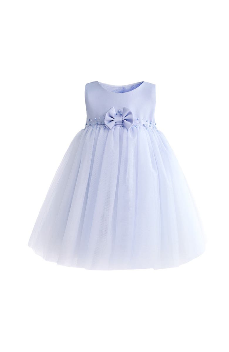 Tulleen Lace Petal Gown, Alternate, color, Blue