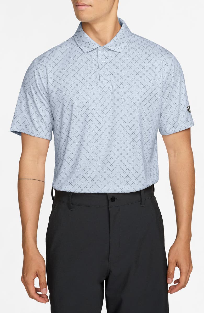 Nike Dri-FIT Par Club Print Golf Polo, Main, color, Football Grey