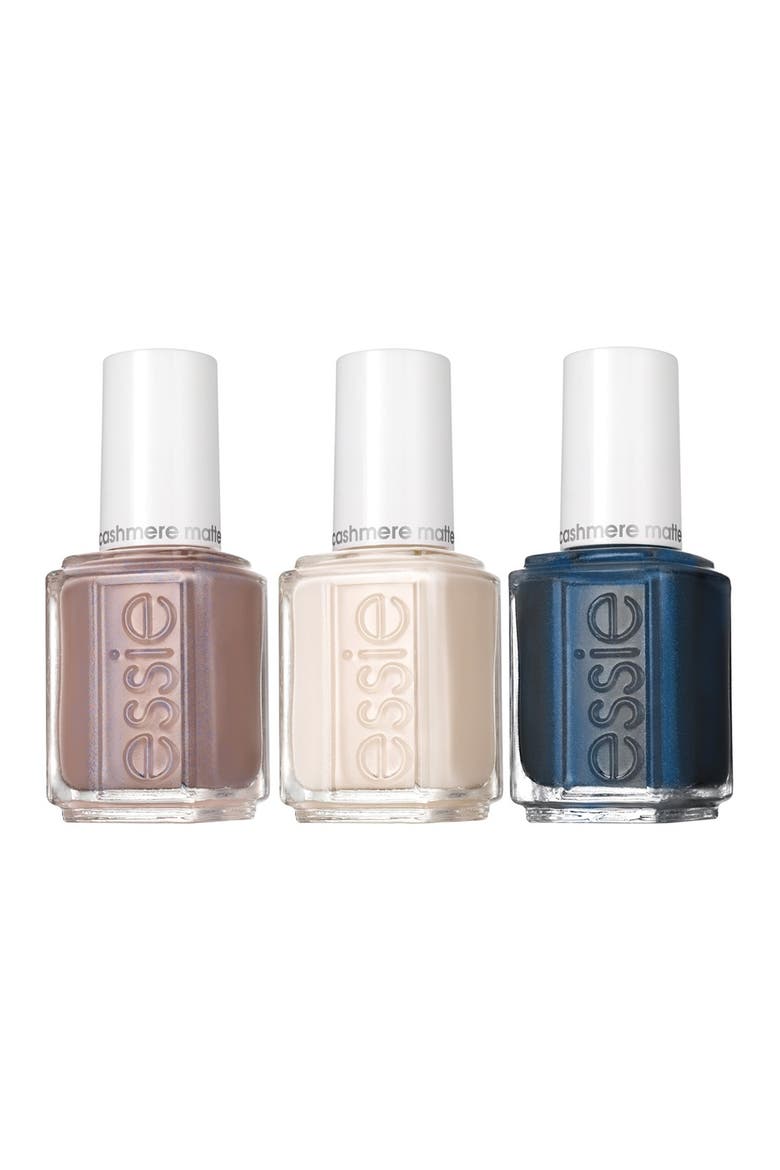 'The New Neutrals' Cashmere Matte Nail Polish Trio, Main, color, NO COLOR