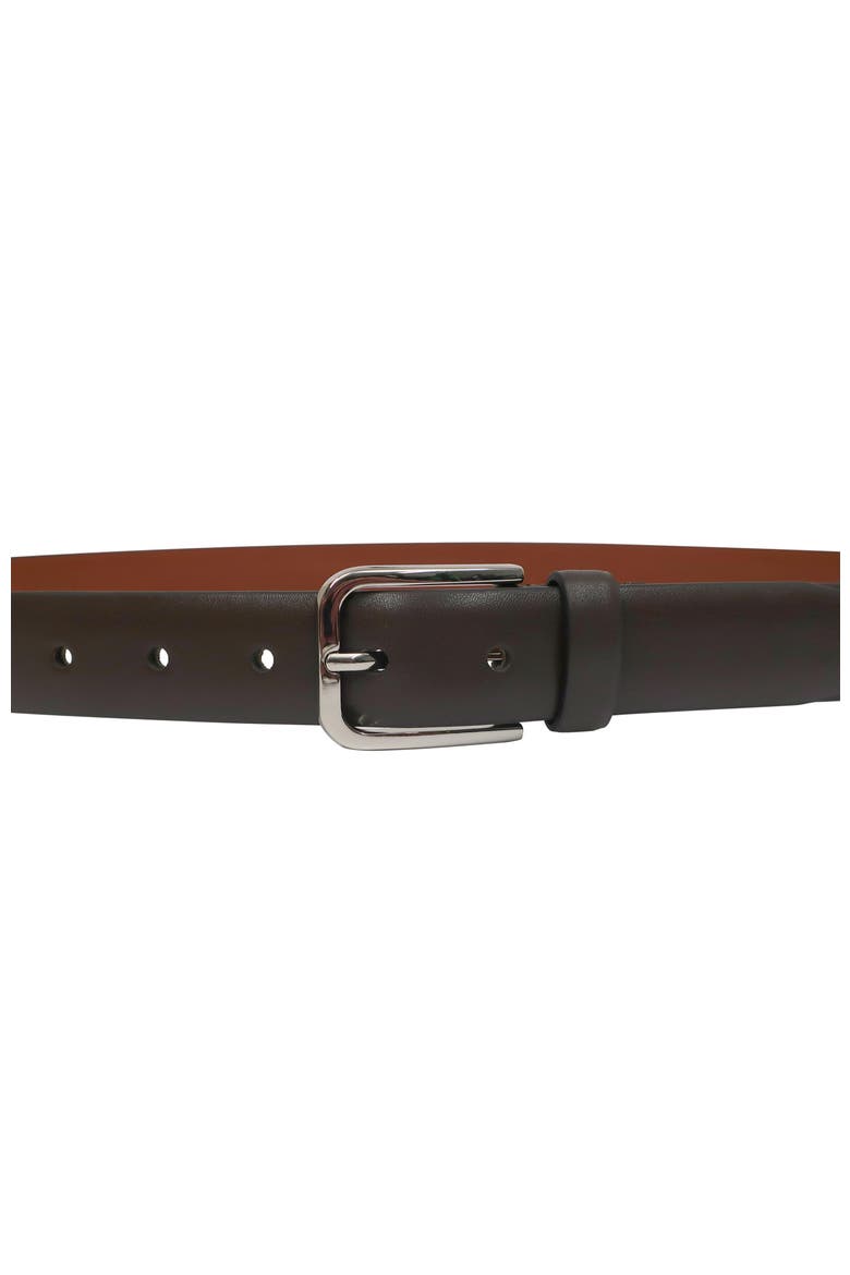 Smooth Calf Leather Belt, Alternate, color, Brown