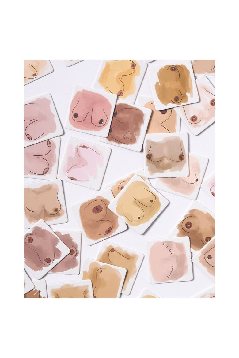 Boobs Memory Game, Stylish Adults Party Game, 30 Cards, Alternate, color, Multicolored