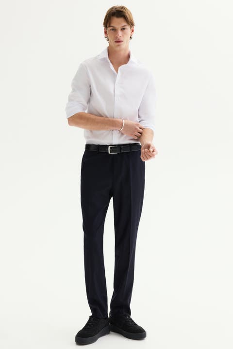 Slim-fit suit pants