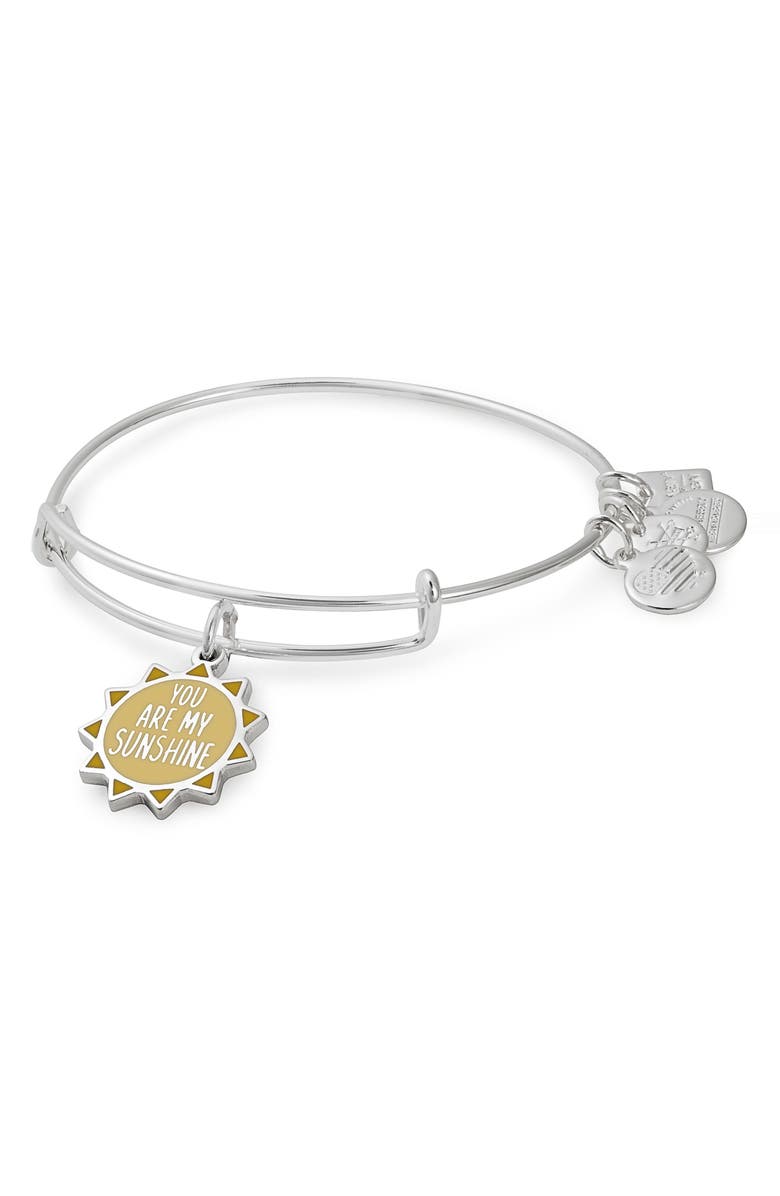 Alex and Ani Charity by Design You Are My Sunshine Charm Bracelet, Main, color, 