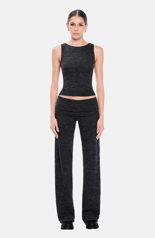 Ow Collection Nita Knit Pants In Gray