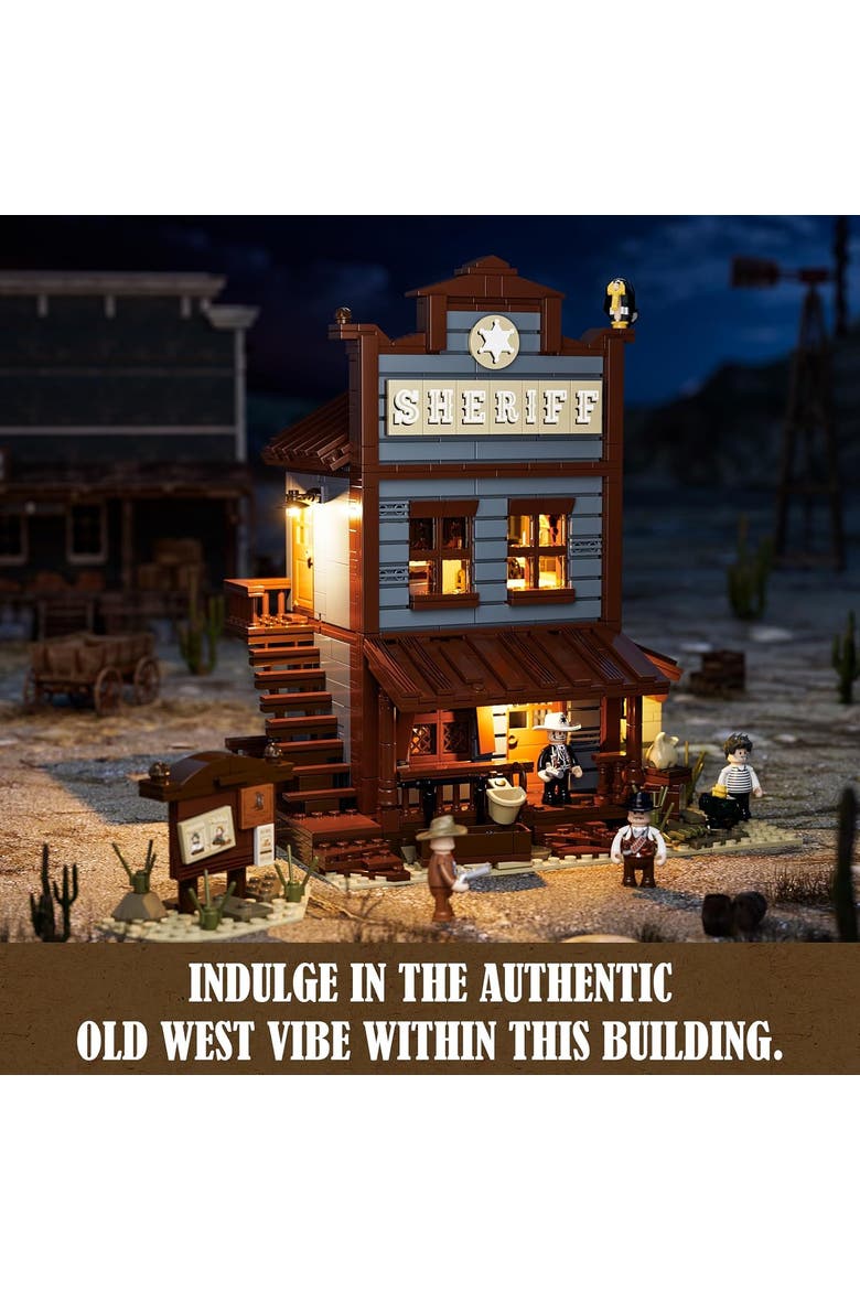 Sheriff Office Lighting Building Set Model OW1240S, Alternate, color, Multicolor