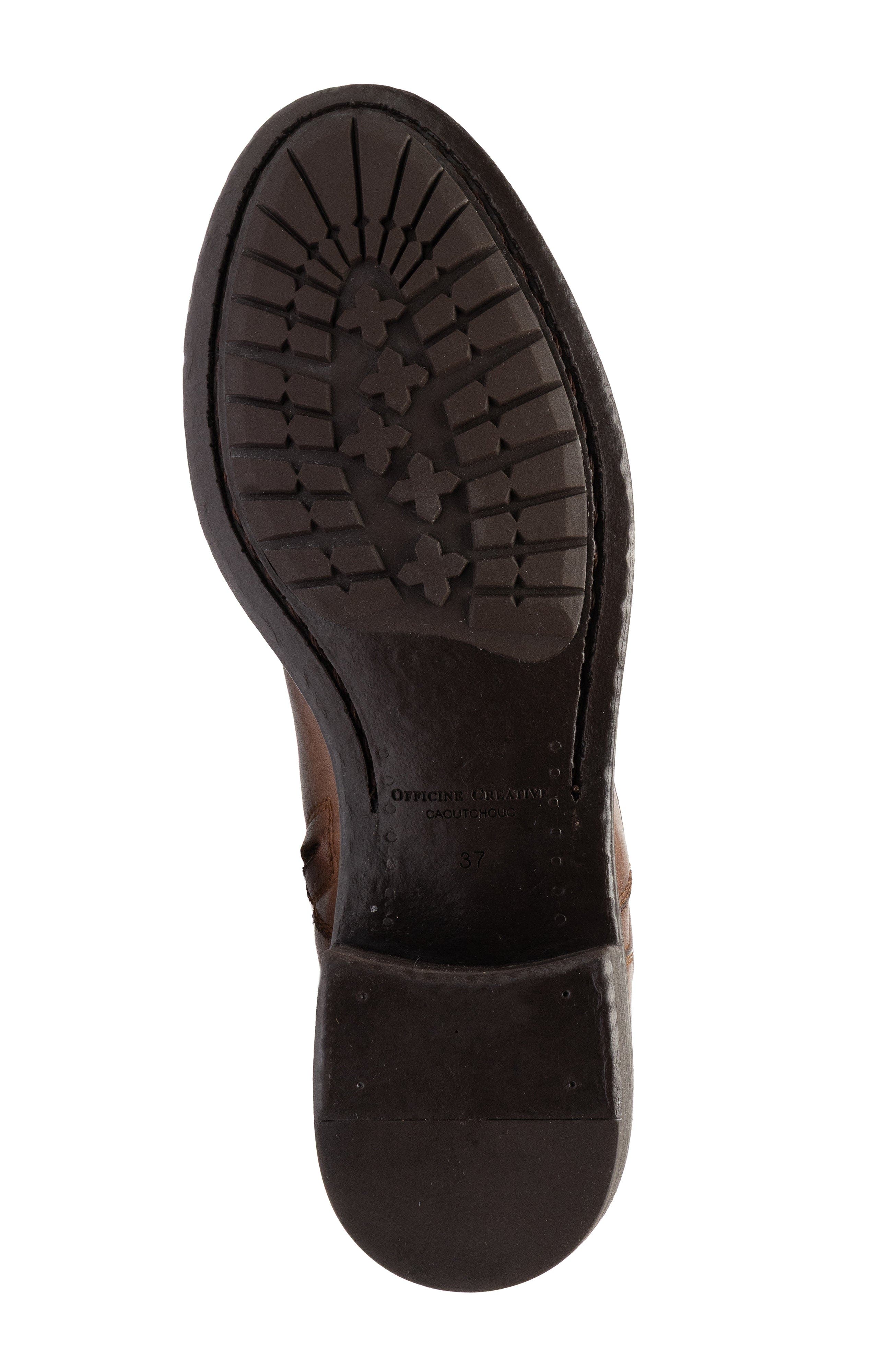 Officine Creative Lis 006 Leather Zipped Boots, Alternate, color, Brown