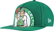 New Era Men's New Era Kelly Green Boston Celtics Oversized Puff Print Logo Golfer Snapback Hat