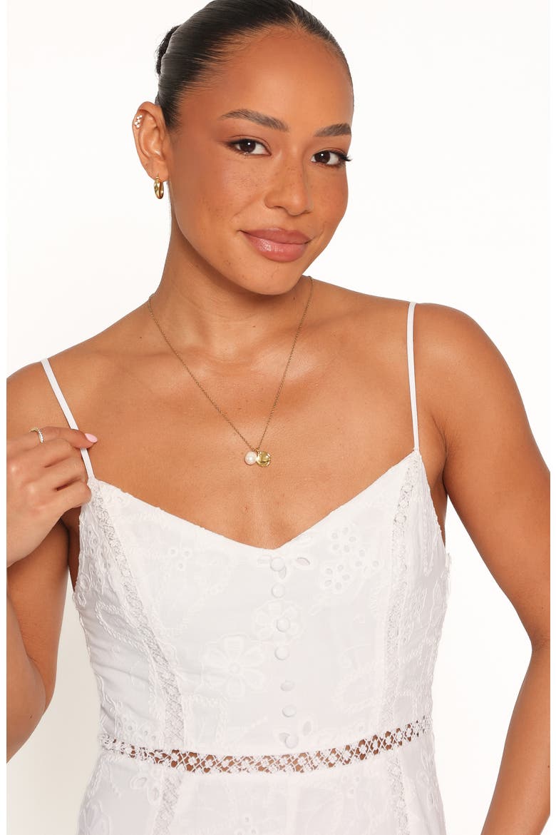 Presley Embroidered Eyelet Romper, Alternate, color, WHITE BRODERIE