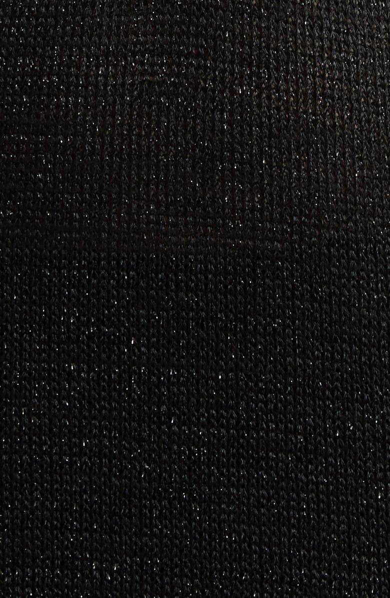 Elan Plunge Neck Maxi Cover-Up Sweater Dress, Alternate, color, Black