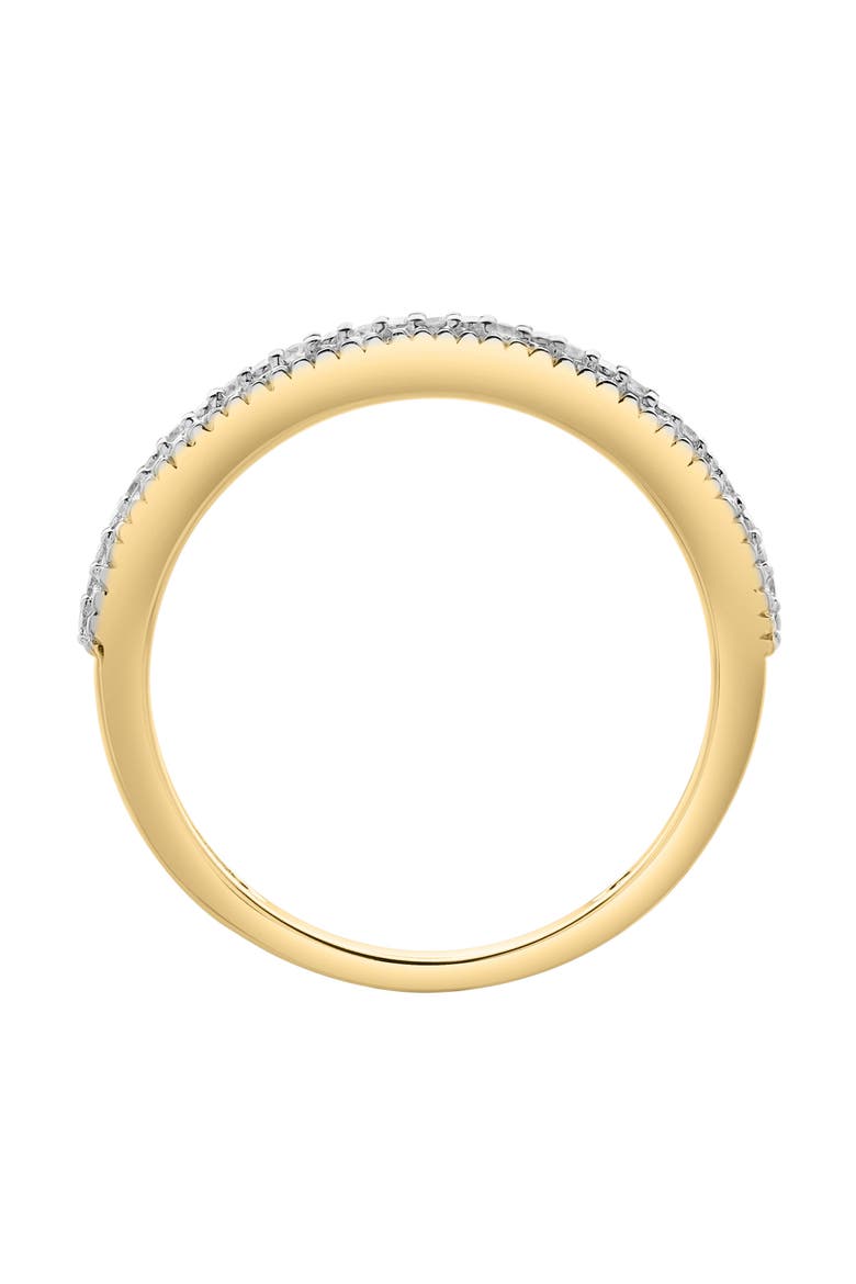 Ava 14K Gold Round Diamond Studded Band Ring - 0.06 cts, Alternate, color, 14K Yellow Gold