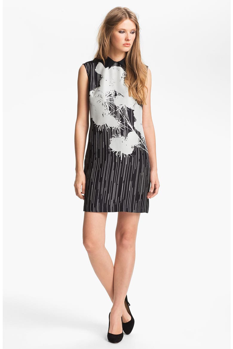 Floral Print Silk Dress (Nordstrom Exclusive), Main, color, ELEGANT FLORAL PRINT