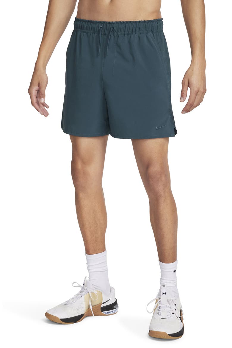 Dri-Fit Unlimited 5-Inch Athletic Shorts, Main, color, DEEP JUNGLE/ DEEP JUNGLE