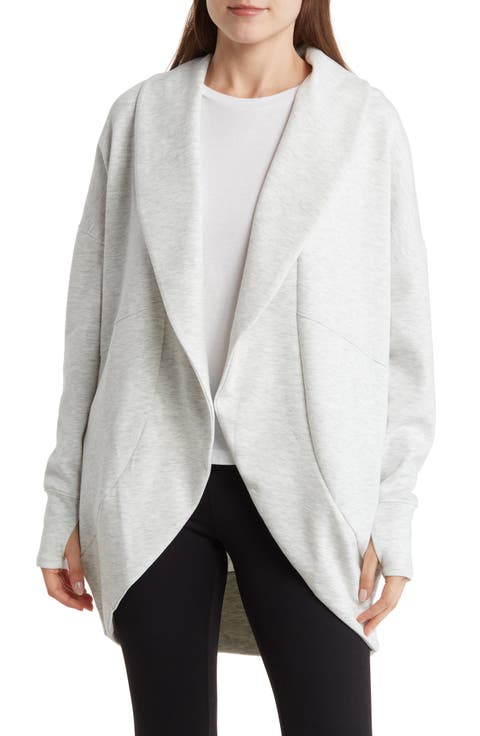 London Open Front Scuba Knit Cardigan