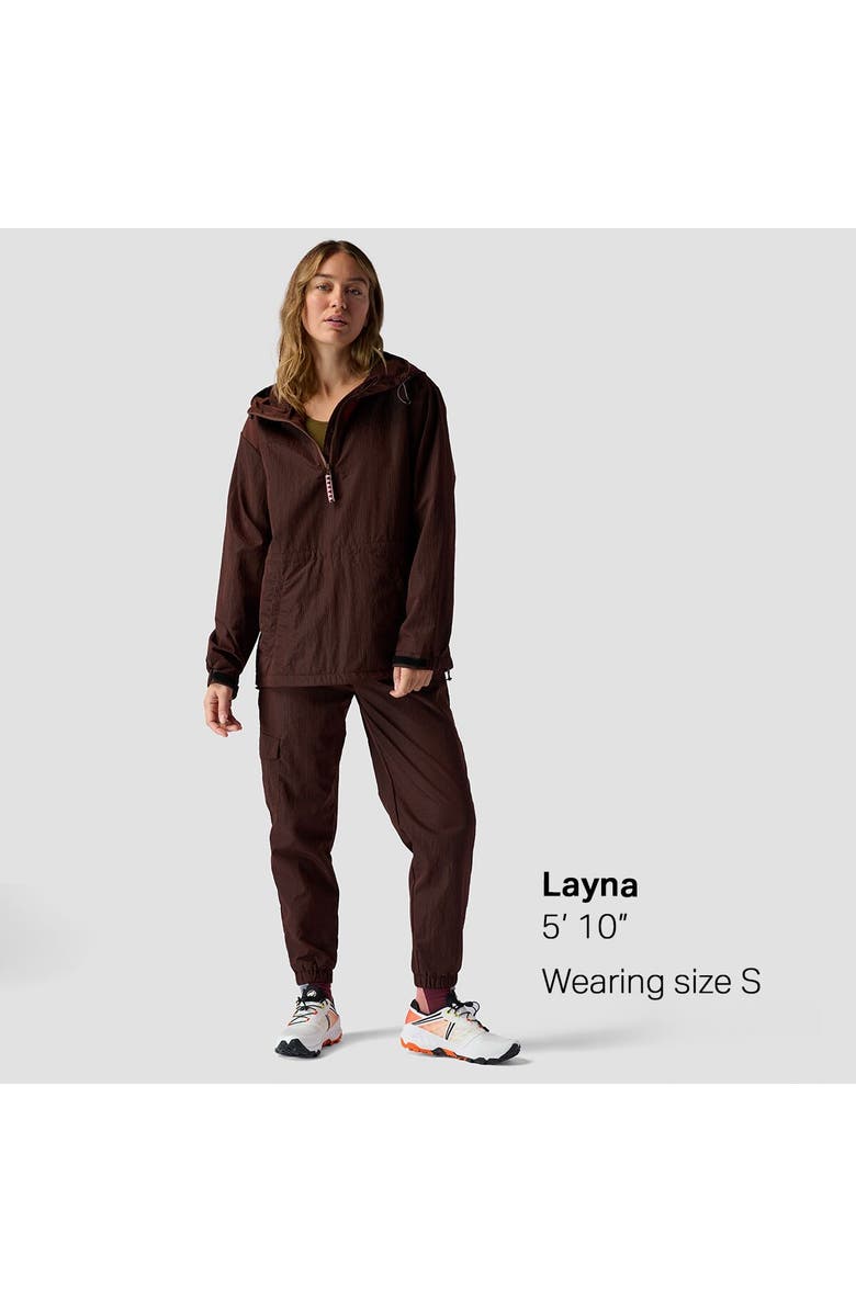 Stoic Ripstop Pullover Jacket - Women's, Alternate, color, Downtown Brown