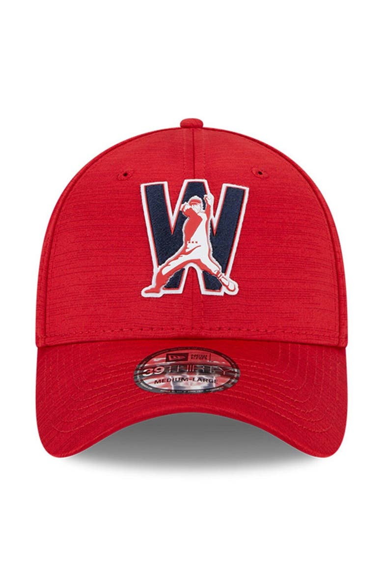 New Era Men's New Era  Red Washington Nationals 2023 Clubhouse 39THIRTY Flex Hat, Alternate, color, 