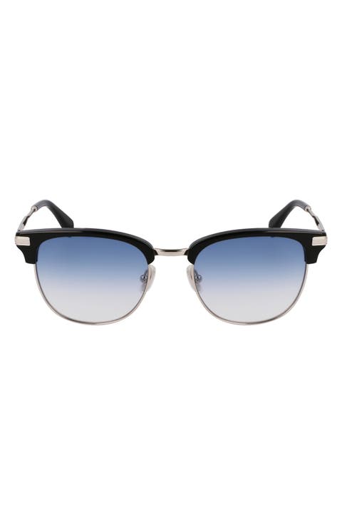 Linden 52mm Gradient Modified Rectangular Sunglasses